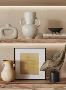 侘寂风覆古陶瓷花瓶创意