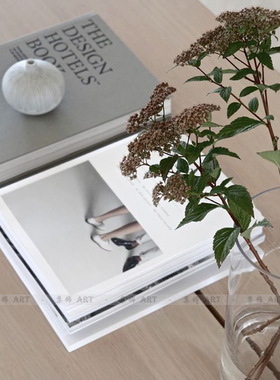 外文杂志售楼处陈设摆件道具书