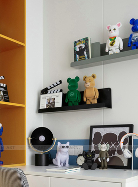 暴力熊摆件样板间儿童房房间卡通风装饰品男孩房书房书桌书柜摆设