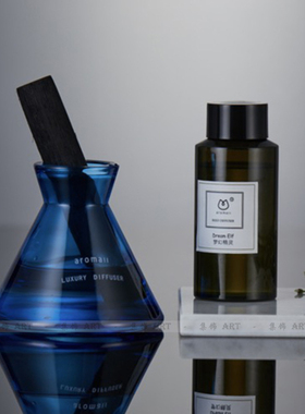 轻奢风大理石椭圆形组合软装饰品