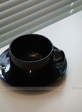 摆件现代游戏手柄套装装黑咖啡杯