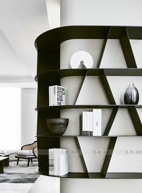 新中式风白色扇形售楼处软装饰品