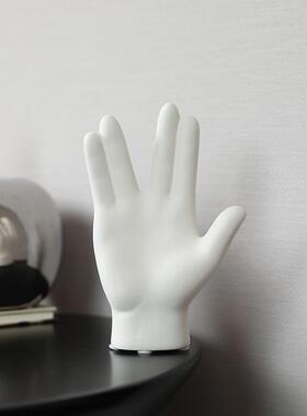 创意简约手指手掌陶瓷小
