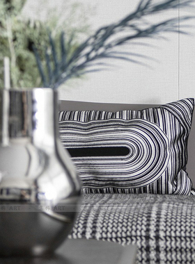 样板房间酒柜几何组合人物雕塑