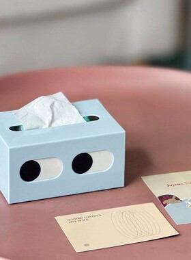 集饰斜眼纸巾盒趣味