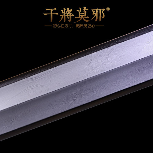 干将莫邪龙泉市周强手工锻打宝剑八面汉剑兵器扭转纹钢刀剑未开刃 - 图2