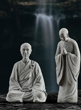 浮印国潮文创达摩禅意人物摆件