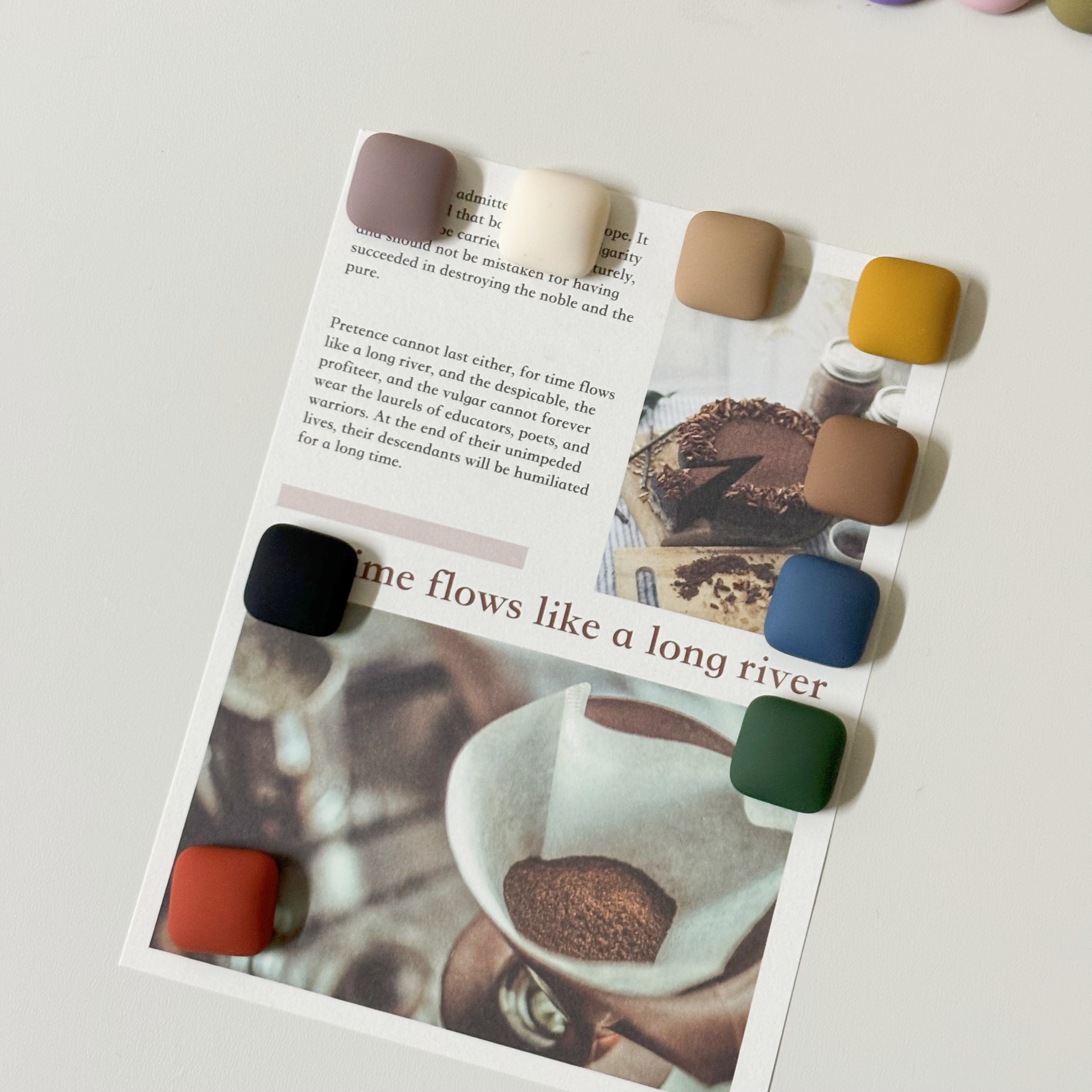 强力吸铁石冰箱贴磁吸贴片ins风创意装饰照片固定洞洞板磁铁贴 - 图1