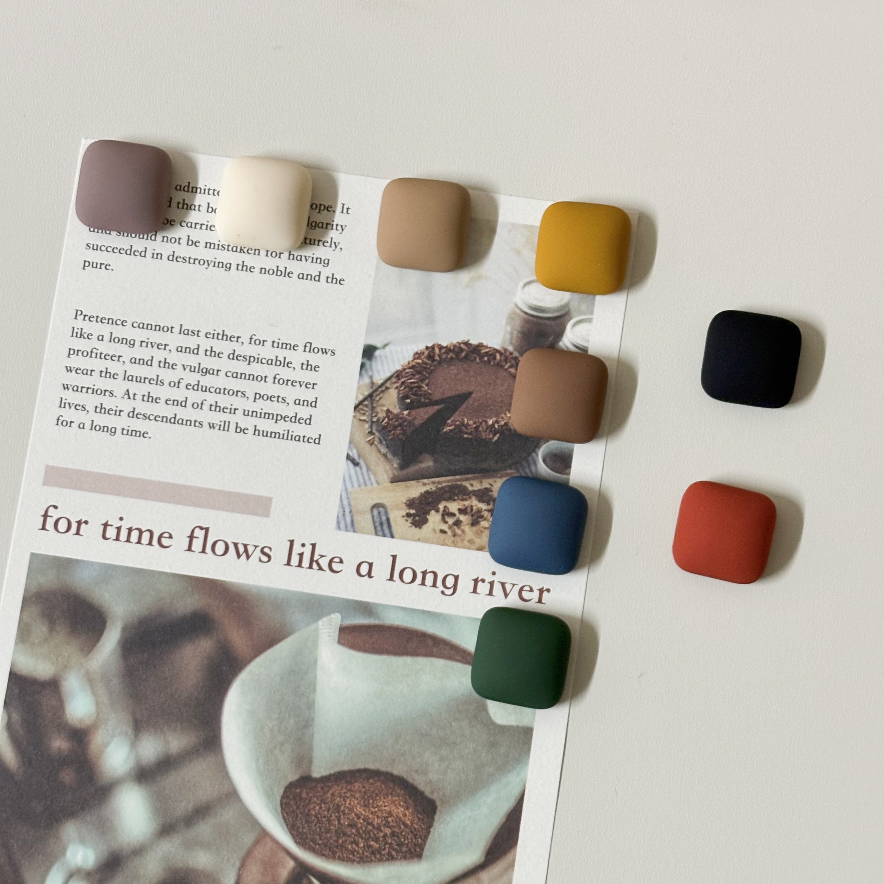 强力吸铁石冰箱贴磁吸贴片ins风创意装饰照片固定洞洞板磁铁贴 - 图0