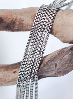 搭配铃铛盒子项链925银