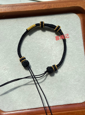 纯手工编织貔貅菠萝结手绳diy可穿转运珠貔貅高级送男友情侣手链