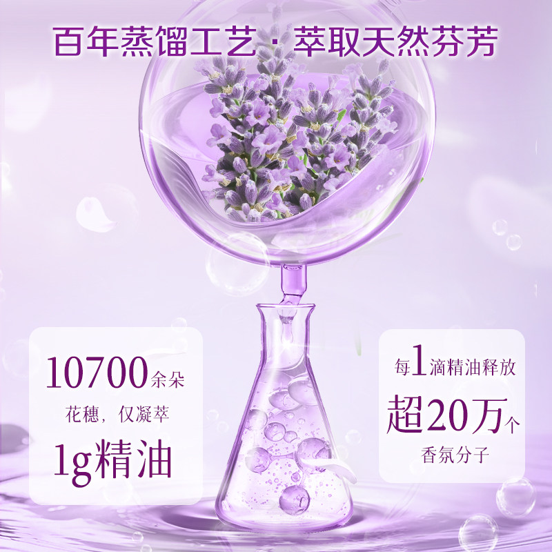立白植物柔顺剂衣物洗衣护理液柔软防静电薰衣草香衣服香味持久
