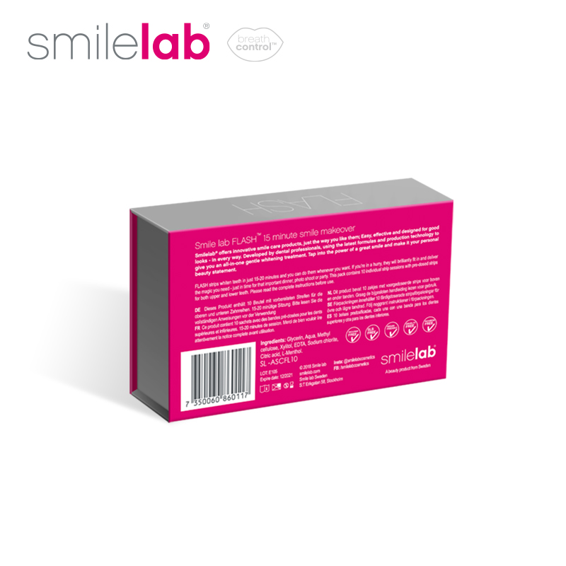 【双11抢先购】进口Smilelab美白牙贴去黄牙渍亮洁白牙齿10对20贴 - 图3