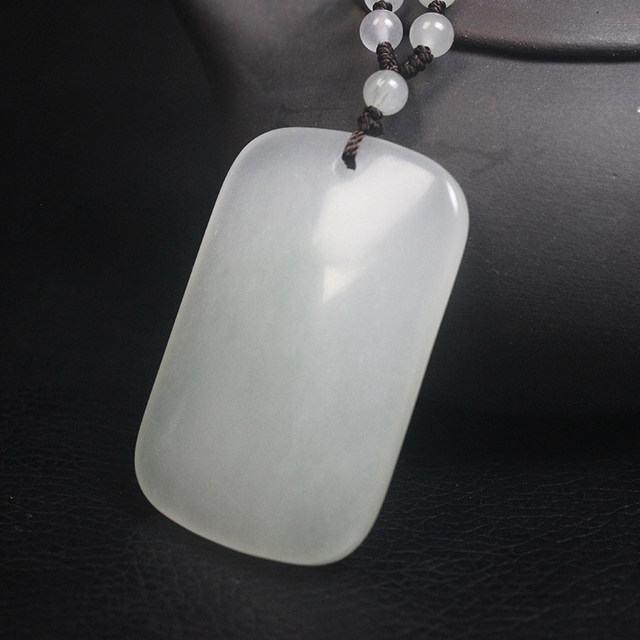 Authentic Guilin chicken blood jade Ping An brand pendant necklace ice seed royal concubine material for men and women pure natural jade A with certificate