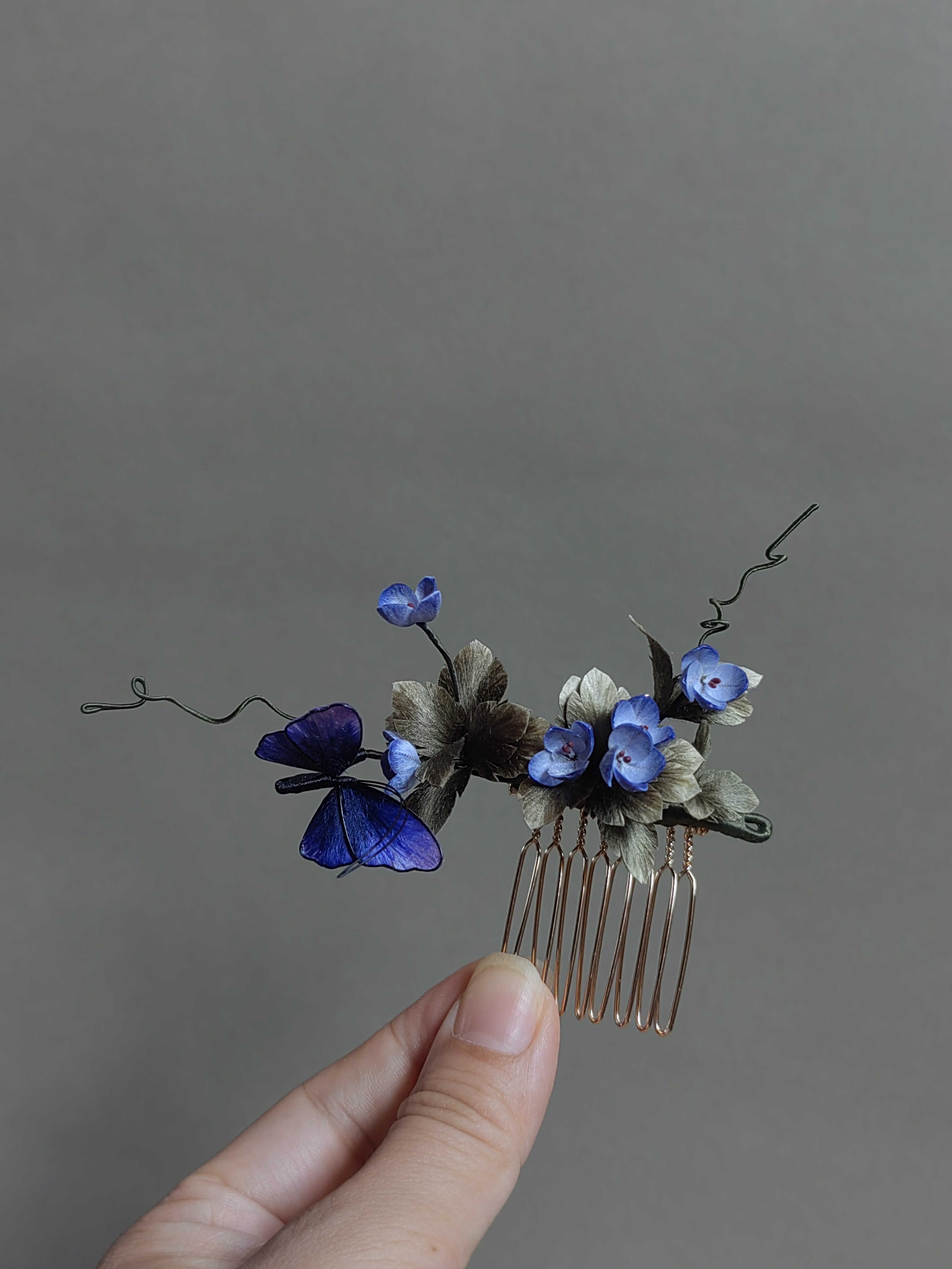 起居录手工绒花阿拉伯婆婆纳发簪发梳双直檀木盘发古风国风发簪,淘宝优惠券,粉丝福利购,淘宝优惠卷