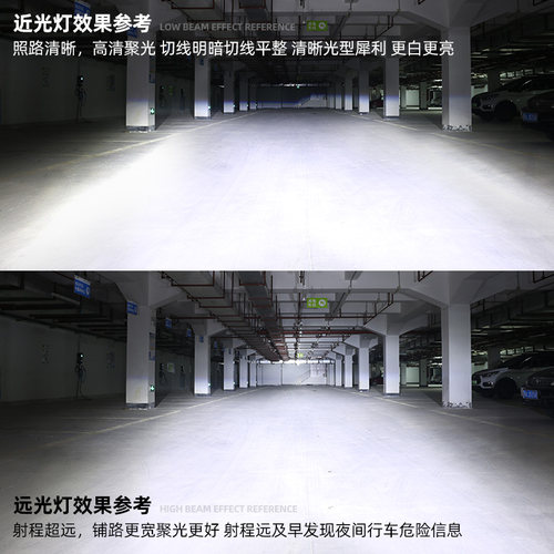 适用于现代IX25悦纳悦动瑞纳自带透镜H4远近一体大灯LED灯泡改装 - 图0