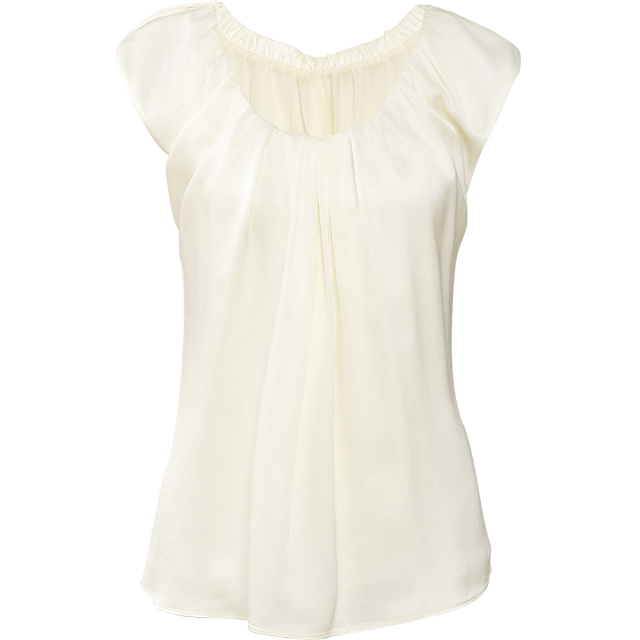 Sugar Power Premium Glossy Smooth Acetate Sleeveless Top for Women
