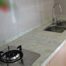 Plus Pv Stone C Kitchen Waterproof Sticker Countertop Self-Glued Anti-Oil Imitation Major Cooktop Room Table Top Through Thick And Bright Back Glue Post