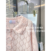WAVE ultra-looking pink sweater Dont make an old sweet knit cardigan soft glutinous jacket female superior blouse