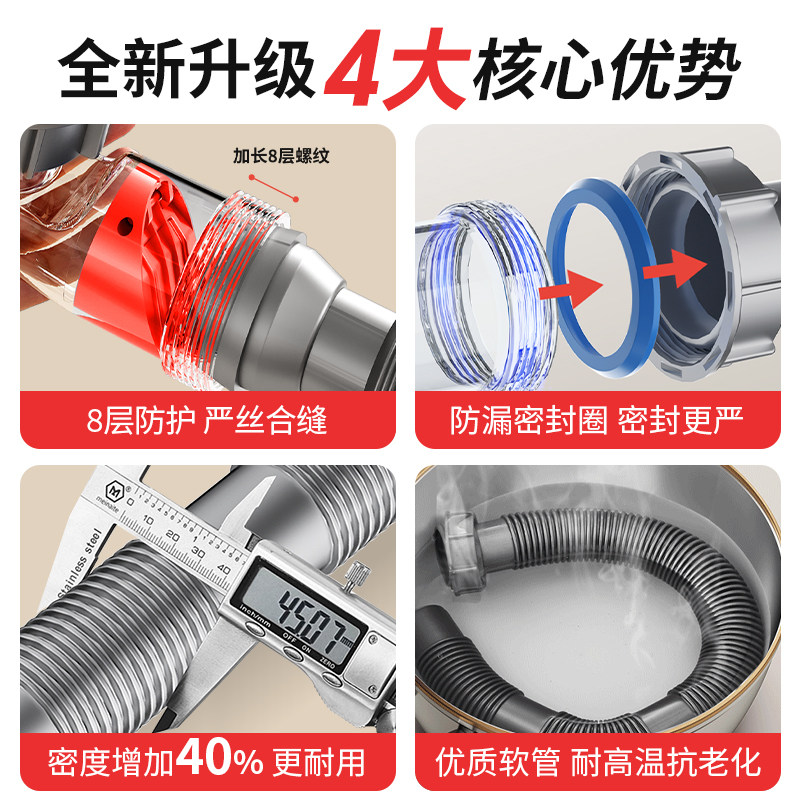 欧顺诺新款厨房下水管洗菜盆防臭下水器单槽接净水器三通套装组合,淘宝优惠券,粉丝福利购,淘宝优惠卷