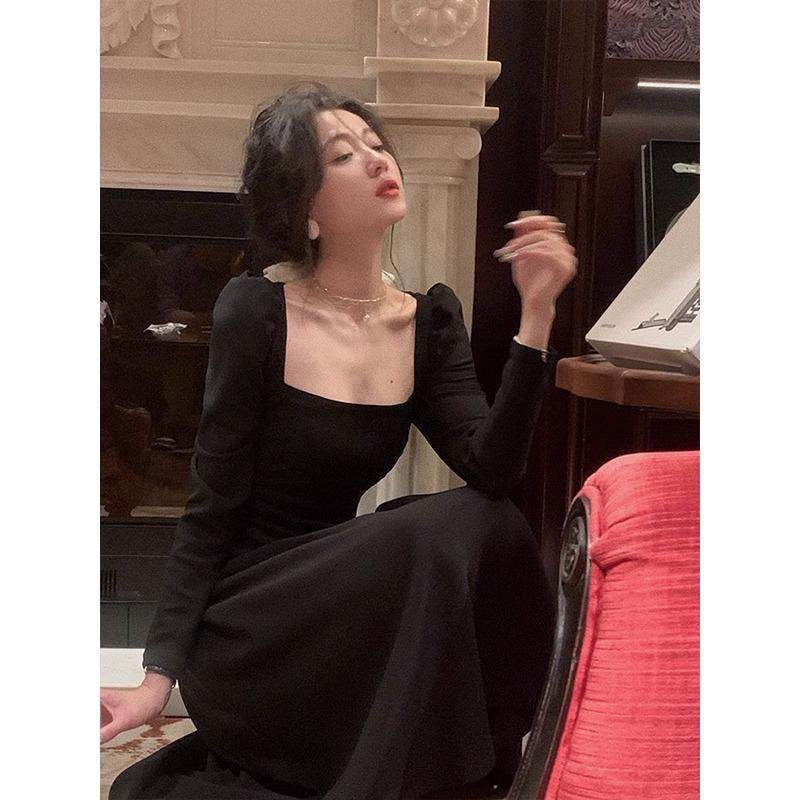 大码女装法式气质酒红色生日礼服高级感敬酒服平时可穿长袖连衣裙,淘宝优惠券,粉丝福利购,淘宝优惠卷