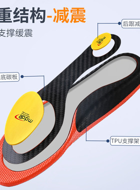 全掌碳板鞋垫羽毛球运动减震回弹