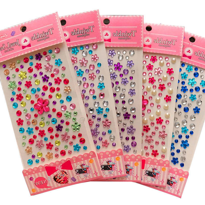 宝石贴纸幼儿园儿童水晶贴手工制作diy爱心钻石贴女孩贴画公主3d立体卡通水钻脸装饰化妆美甲奖励粘贴手机壳,淘宝优惠券,粉丝福利购,淘宝优惠卷