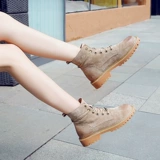 Martens, высокие универсальные короткие сапоги в английском стиле, 2020, из натуральной кожи, в британском стиле, в корейском стиле