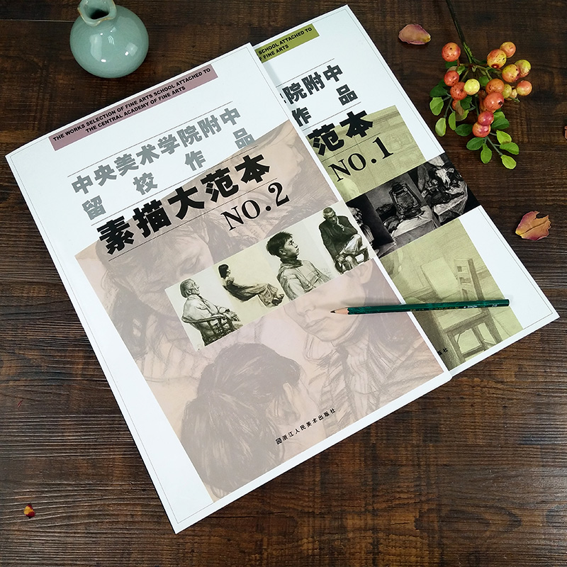 中央美术学院附中留校经典作品素描大范本2石膏人物头像肖像素描速写基础教程人体写生教学静物临摹教材美术绘画类学生专业书籍-图1