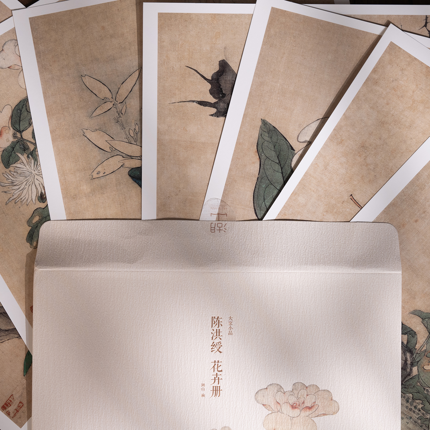 陈洪绶花卉册 单片散页装帧可临摹可装饰 历代名家册页精选传统中国画工笔花鸟画技法教程临摹卡画册挂画画谱绘画作品集大家小品 - 图0