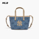 MLB ຢ່າງເປັນທາງການຂອງຜູ້ຊາຍແລະແມ່ຍິງເຕັມພິມ presbyopic denim mini crossbody bag 26 ພາກຮຽນ spring ໃຫມ່ CRDM1 / CRVN1