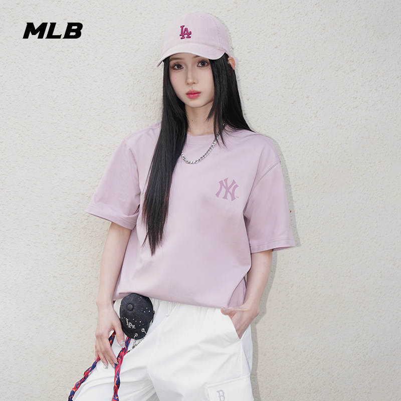 【交个朋友618先加购】MLB官方男女老花大LOGO短袖T恤26新款TSM04