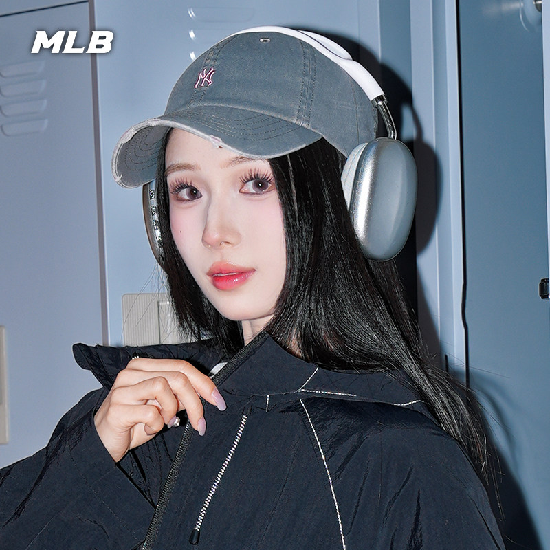 MLB官方 TWS同款百搭韩系显脸小复古软顶棒球帽26春季新款CPB09