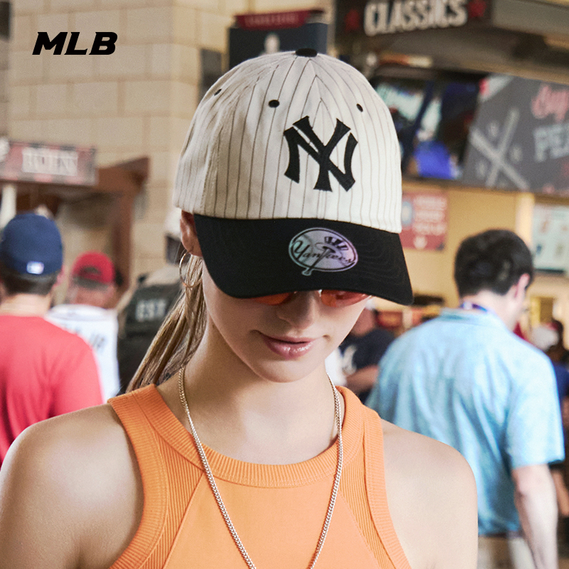 MLB官方 男女情侣户外时尚百搭韩系软顶棒球帽25秋冬新款CPB25