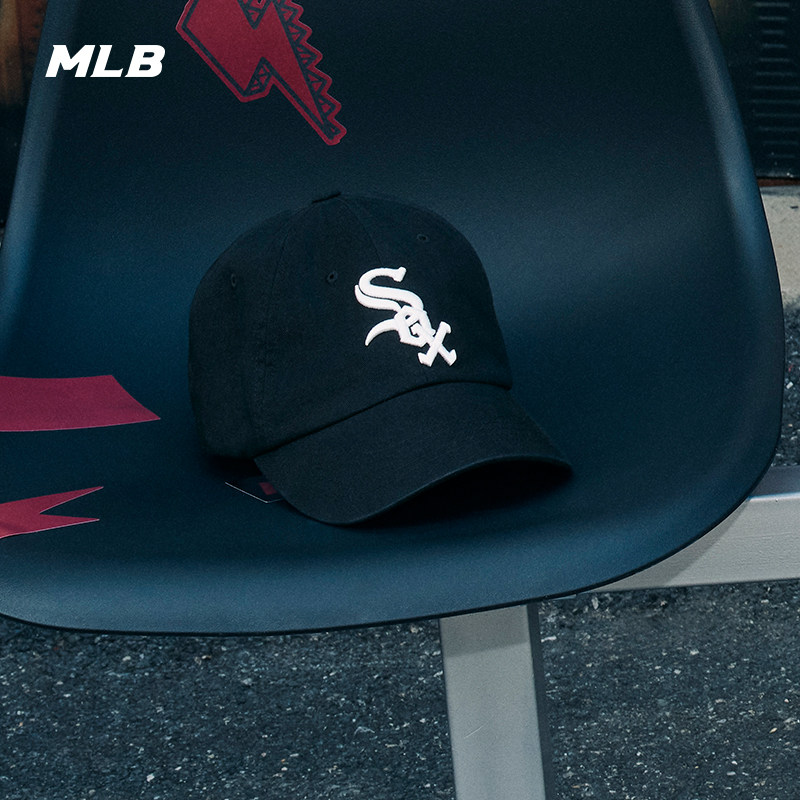 MLB官方汪苏泷同款韩系时尚可调节刺绣软顶棒球帽26春季新款CPB24