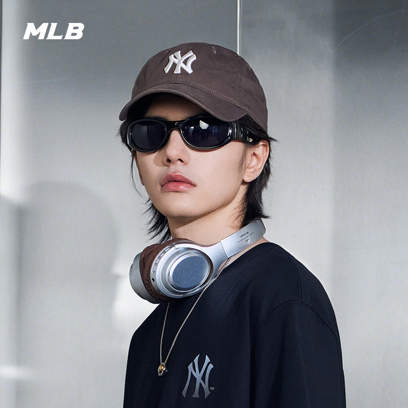 MLB官方 男女同款休闲运动韩系软顶棒球帽百搭鸭舌帽秋冬CP66