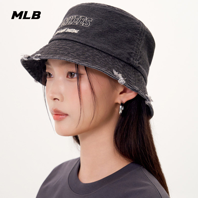 MLB官方男女情侣时尚牛仔百搭户外遮阳渔夫帽25秋冬新款HTV03,淘宝优惠券,粉丝福利购,淘宝优惠卷