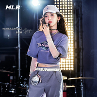 MLB官方章若楠同款情侣韩系复古T恤TSV17