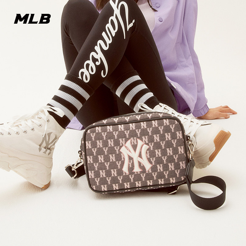 mlb官方男女包复古老花ny潮斜挎包 MLB挎包/拎包/休闲包