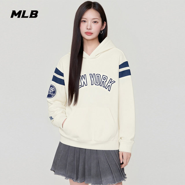 MLB ຢ່າງເປັນທາງການ TWS ແບບດຽວກັນ versatile ຄົນອັບເດດ: ວ່າງວິທະຍາໄລ hooded sweatshirt 26 ພາກຮຽນ spring ແນວໂນ້ມໃຫມ່ HDV18