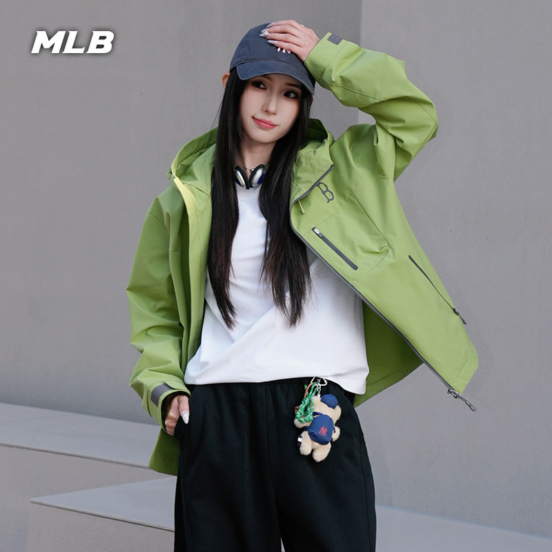 MLB官方 男女同款休闲时尚防水防污三防夹克外套26春季新款WJB03,淘宝优惠券,粉丝福利购,淘宝优惠卷