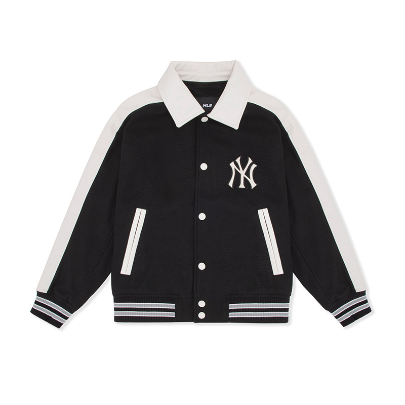 MLB官方 男女情侣学院风拼接撞色棒球服外套百搭冬季JPV12,淘宝优惠券,粉丝福利购,淘宝优惠卷