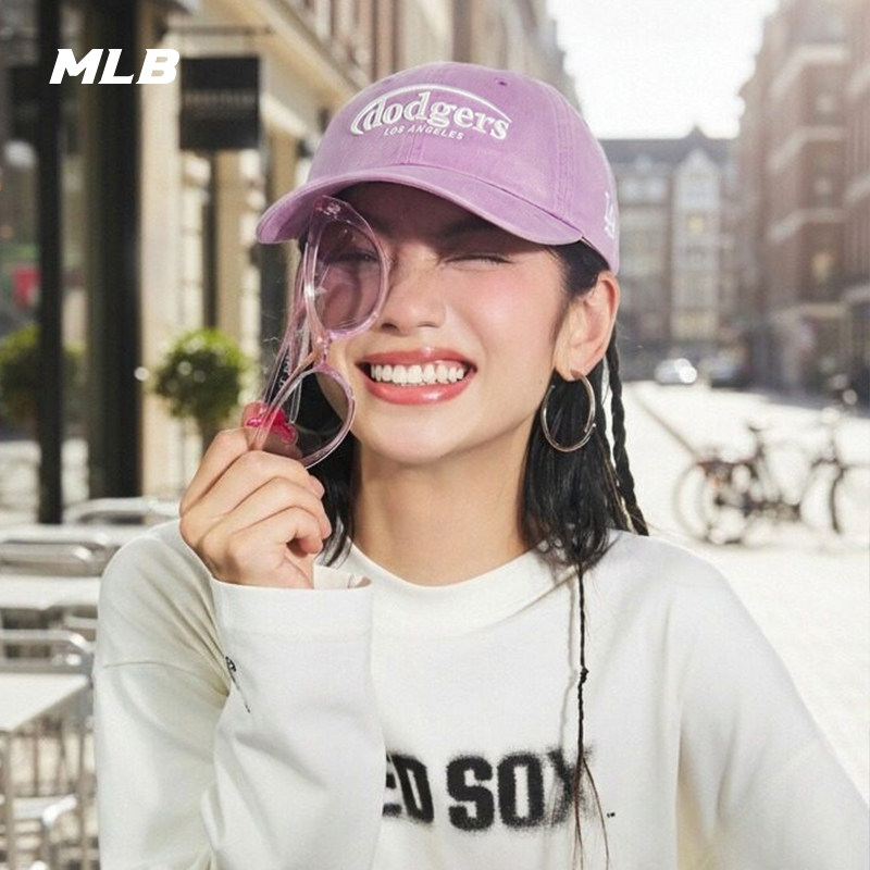 MLB官方KARINA同款潮流百搭复古软顶棒球帽26春季新款CPV07/CPV10