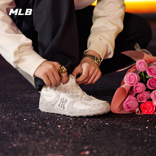 MLB官方 男女同款老花丹宁轻量精灵鞋薄底德训鞋26秋季新款CVOL2 - 图1