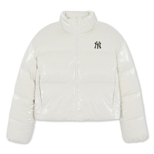 MLB official women's fashion Korean glossy short thickened warm down jacket 25 winter new style DJB05