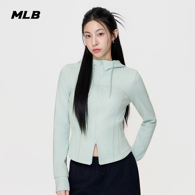 MLB ຢ່າງເປັນທາງການຂອງແມ່ຍິງຄົນອັບເດດ: ແລະ versatile slim hooded zipper sweatshirt jacket 26 ພາກຮຽນ spring ໃຫມ່ TRB15