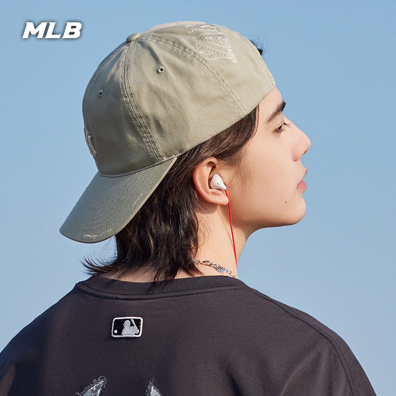 MLB官方 TWS同款百搭显脸小复古软顶棒球帽25冬季新款CPB07/CPB09