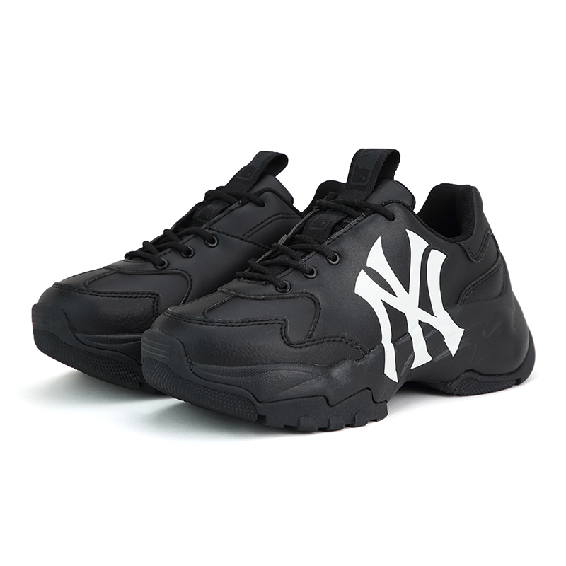 MLB官方 男女情侣复古厚底老爹鞋经典简约增高小白鞋24新款SHC10