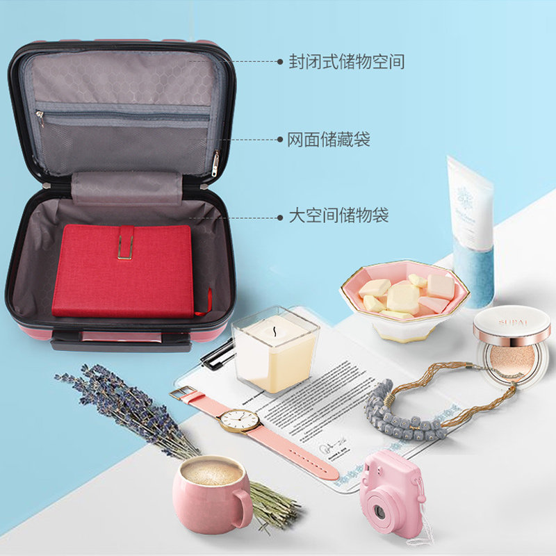 翻译官迷你手提箱女13寸小洗漱包 翻译官旅行箱