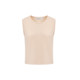 VGRASS lyocell silk cotton knitted sleeveless vest for women